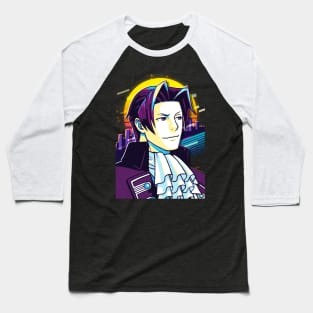 Ace Attorney - Miles Edgeworth Baseball T-Shirt